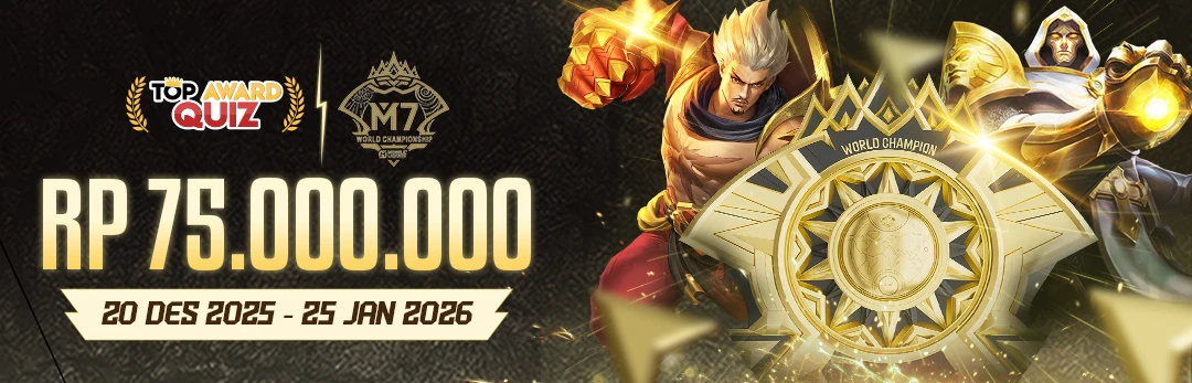 TOP AWARD M7 WORLD CHAMPHION MOBIL LEGEND 2026